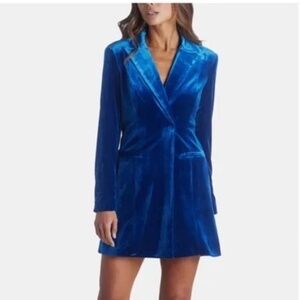 NWT Aidan Mattox Tuxedo Velvet Dress - size 0